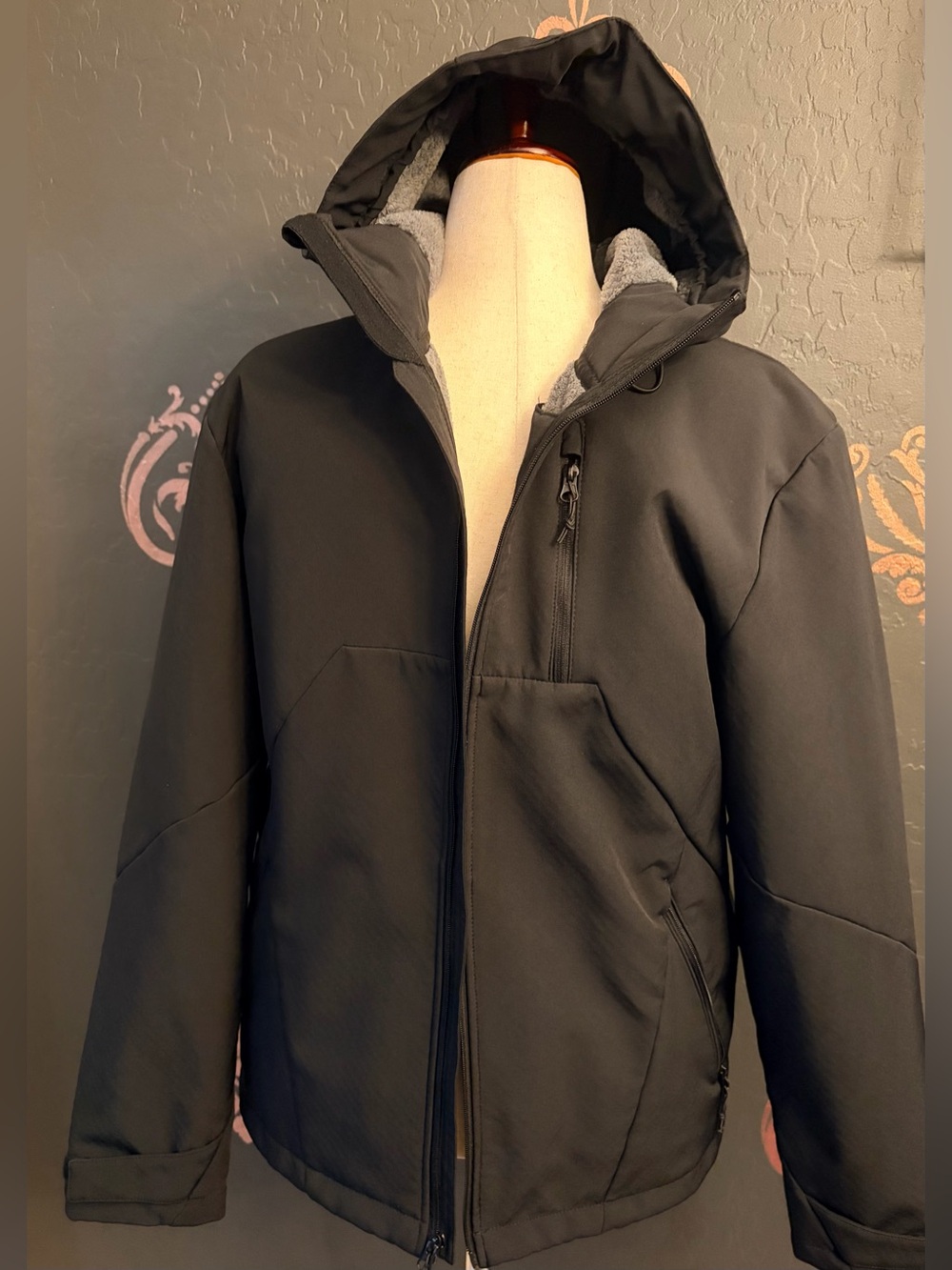 Men’s Champion Black Hooded Jacket